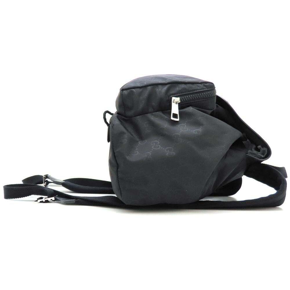 GUCCI Authentic Black Leather Backpack - Picture 3 of 16